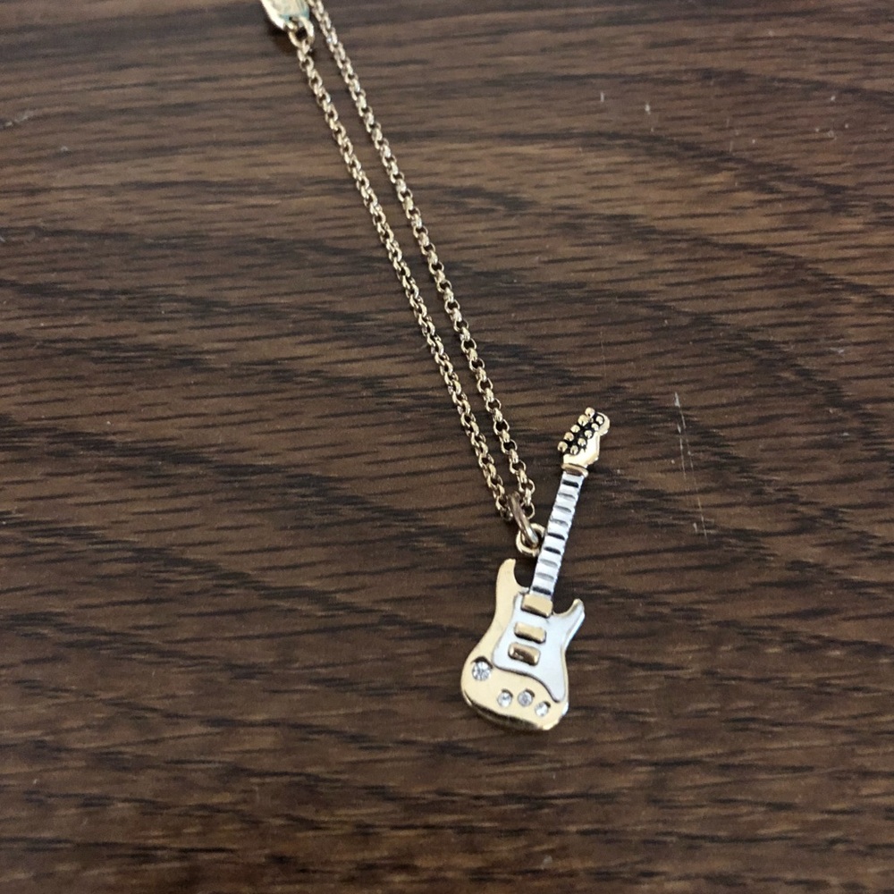 Juicy Couture Gold Guitar Necklace - Picture 2 of 4